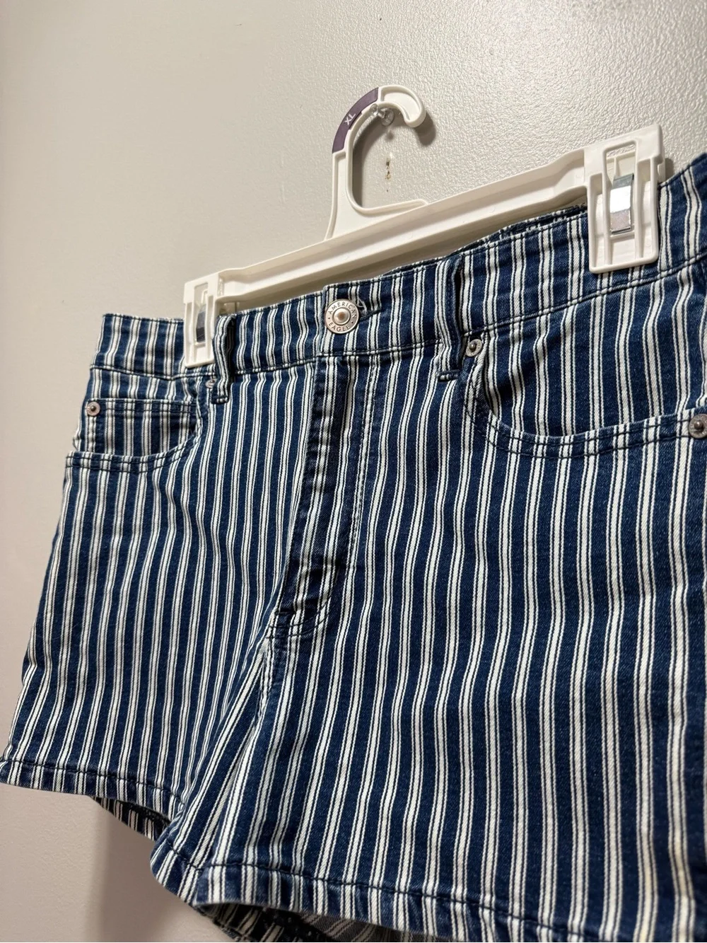 Striped Women’s Denim Shorts